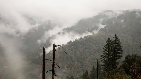 Dramatic Rain Storm Time Lapse In The Sierra Nevada Mountains Stock Footage 87774017