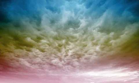 Dramatic rainy sky and dark clouds Stock Photos