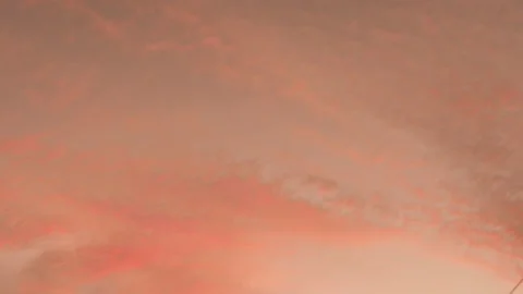 The Dramatic red cloud background Stock Footage 165861127