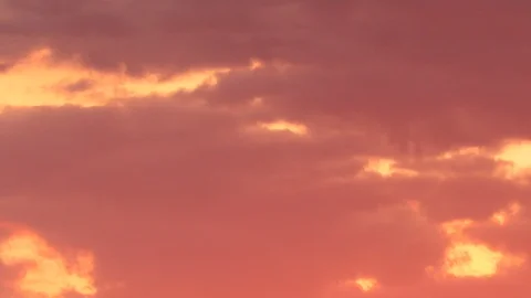 Dramatic red clouds and sunset Stock Footage 90466449