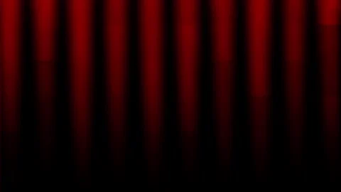 Dramatic red curtain slowly rising for an exciting stage performance Stock Footage 322117523
