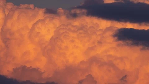 Dramatic Red Sunset Cloudscape Timelapse with Fiery Sky Stock Footage 337854948