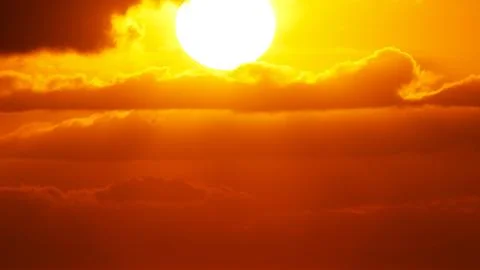 Dramatic red sunset 写真素材