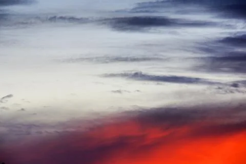 Dramatic red sunset Stock Photos