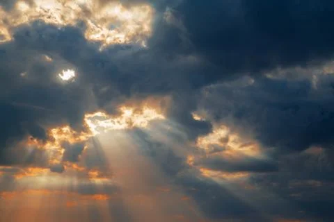 Dramatic red sunset Photos