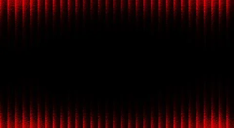 Dramatic Red Textured Light Columns Framing a Mysterious Black Void Illustrazione stock