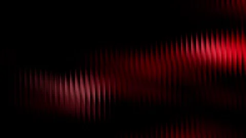 Dramatic red velvet curtain background with soft lighting and deep shadows .. Stock Footage 318661426