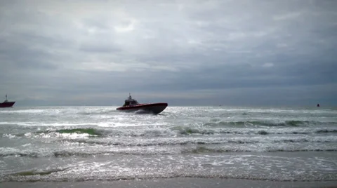 Dramatic rescue ship in 1080p Stock Footage 36466731
