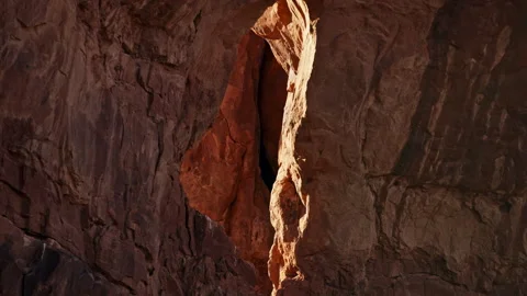 Dramatic rock formations in Arches National Park Vídeo Stock 258953167