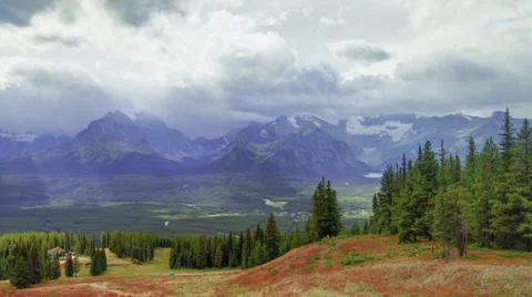 Dramatic rocky mountain time lapse nature view wilderness Видео 37565069