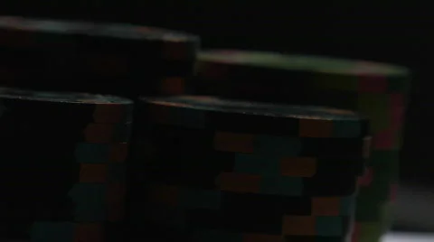 Dramatic Rotating Casino Chips Video stock 670666