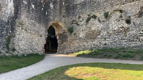 Dramatic ruins in England Stock Footage 308179896