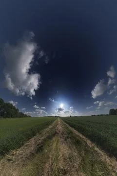 Dramatic rural landscape Foto stock