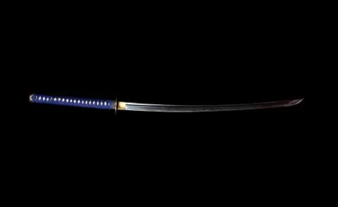 Dramatic samurai sword Stock Photos