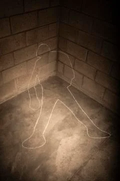 Dramatic scene of a detective Stock-Fotos