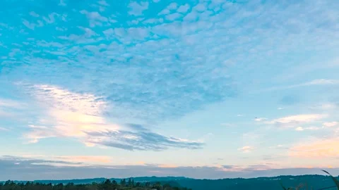 Dramatic Sea of Clouds and Vivid Sunset Fire Sky Aerial Nature Scenery Stock Footage 341870547