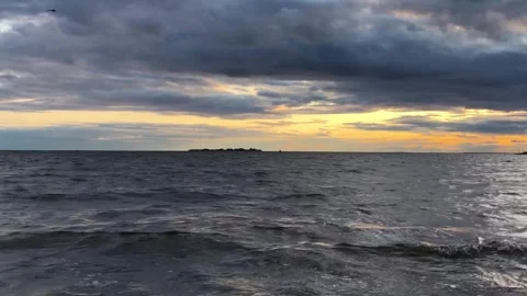 Dramatic seascape Stock Footage 302495085