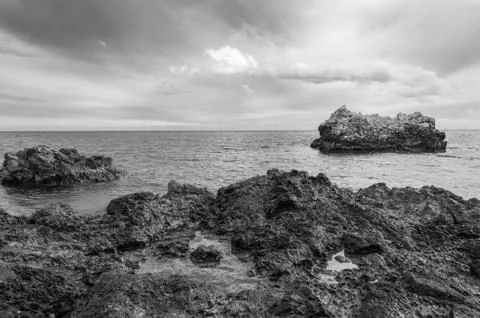 Dramatic seascape Stock Photos