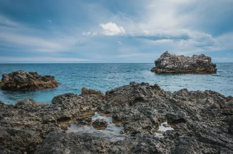 Dramatic seascape Stock Photos