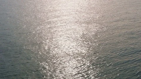 Dramatic seascape view with sunlight reflect from koh sichang, chon buri Video stock 92569143