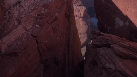 Dramatic shot of Horseshoe Canyon Stock Footage 83220638