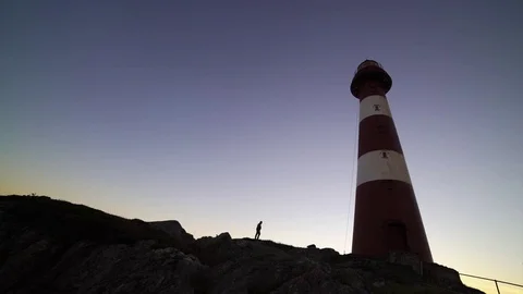 Dramatic silhouette walk. Super slow motion. Stock Footage 77974969