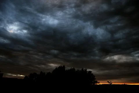 Dramatic skies before the hurricane Stock Photos