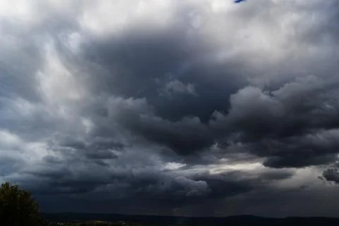 Dramatic skies before the hurricane Stock Photos