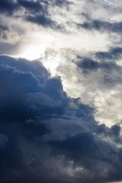 Dramatic sky and clouds aerial view Stock Photos