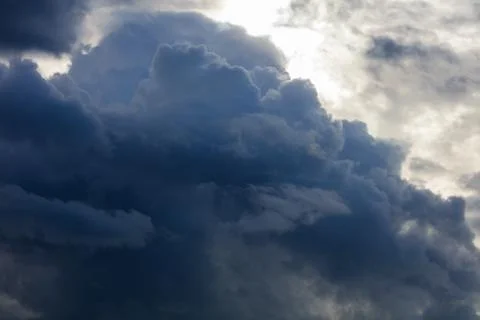 Dramatic sky and clouds aerial view Stock Photos