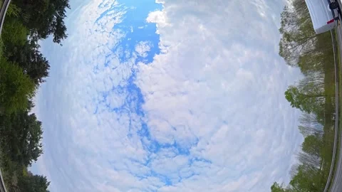 Dramatic Sky and Clouds During Long United Kingdom Travel Stock Footage 333725742