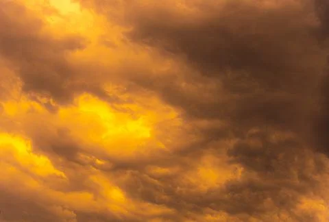 Dramatic sky and clouds at dusk Stock Photos