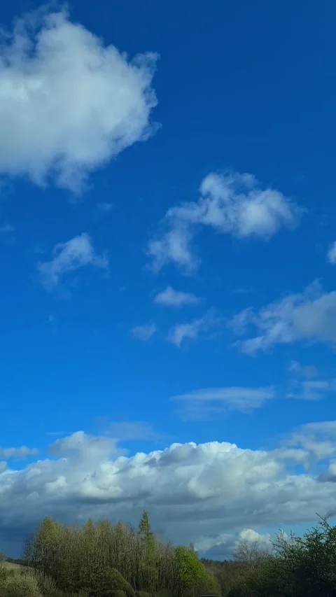 Dramatic Sky and Clouds over United Kingdom Stock Footage 333557616
