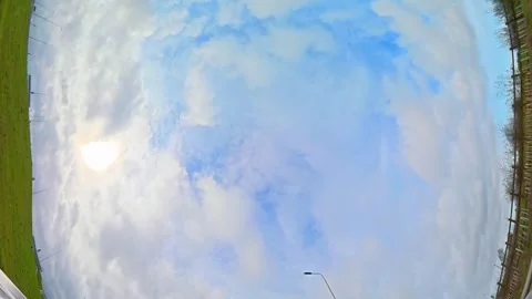 Dramatic Sky and Clouds over United Kingdom Stock Footage 337789282