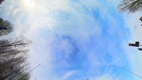 Dramatic Sky and Clouds over United Kingdom Stock Footage 337789414