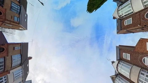 Dramatic Sky and Clouds over United Kingdom Stock Footage 337789484