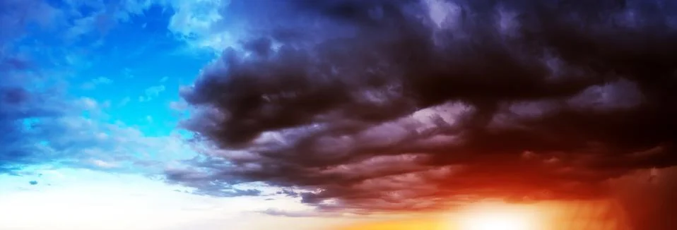 Dramatic sky and clouds Stock Photos