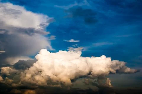 Dramatic sky and clouds at sunset Foto stock