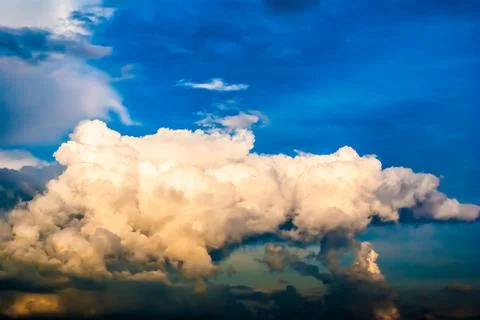 Dramatic sky and clouds at sunset Stock Photos