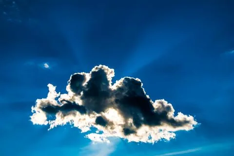 Dramatic sky and clouds at sunset Foto stock