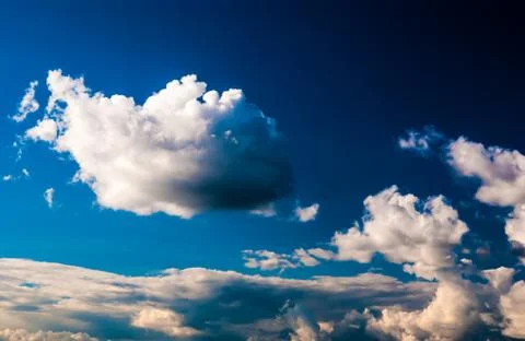 Dramatic sky and clouds at sunset Foto stock