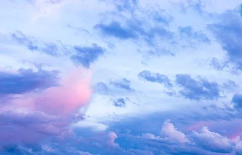 Dramatic sky and clouds at sunset, UK Stock Photos