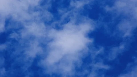 Dramatic sky and clouds timelapse. 4k resolution video. Puffy fluffy white Stock Footage 201202917