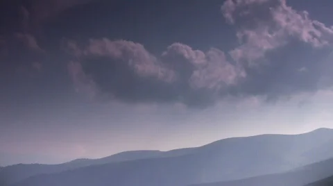 Dramatic sky and mountains Video stock 502962