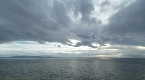 Dramatic Sky and Sea Horizon Time Lapse 스톡 동영상 49951277