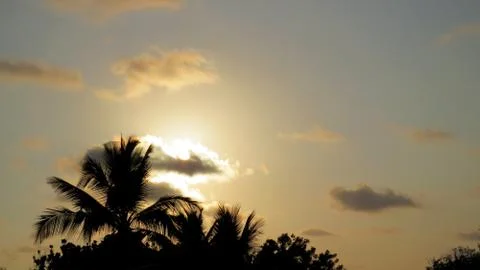 Dramatic sky on a beautiful afternoon. Stock Photos