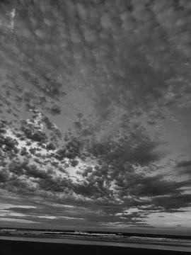 Dramatic Sky in Black and White Stock Photos
