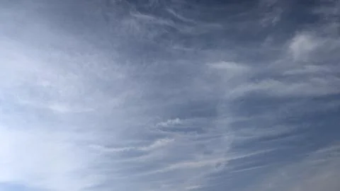 Dramatic Sky with Cirrus Clouds: A Mesmerizing Atmospheric Vista Stock Photos