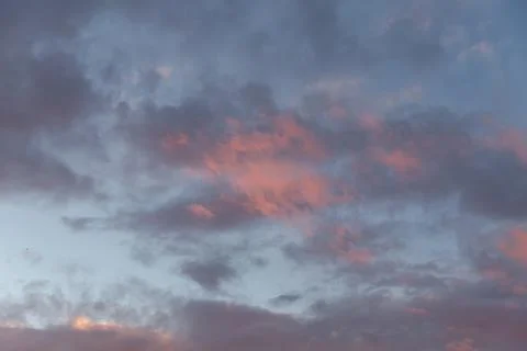 Dramatic sky with cloud at sunset Stock Photos