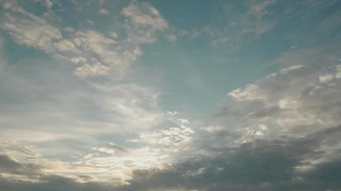 Dramatic sky with cloud at sunset time lapse Stock Footage 336837965